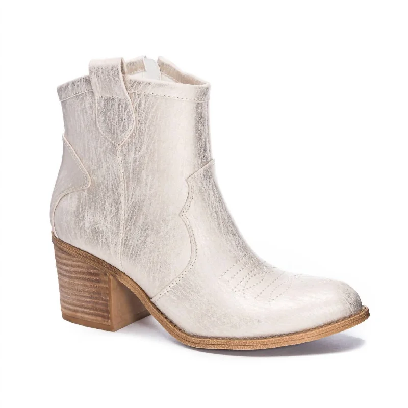 Time To Shine Boots In Natural Metallic