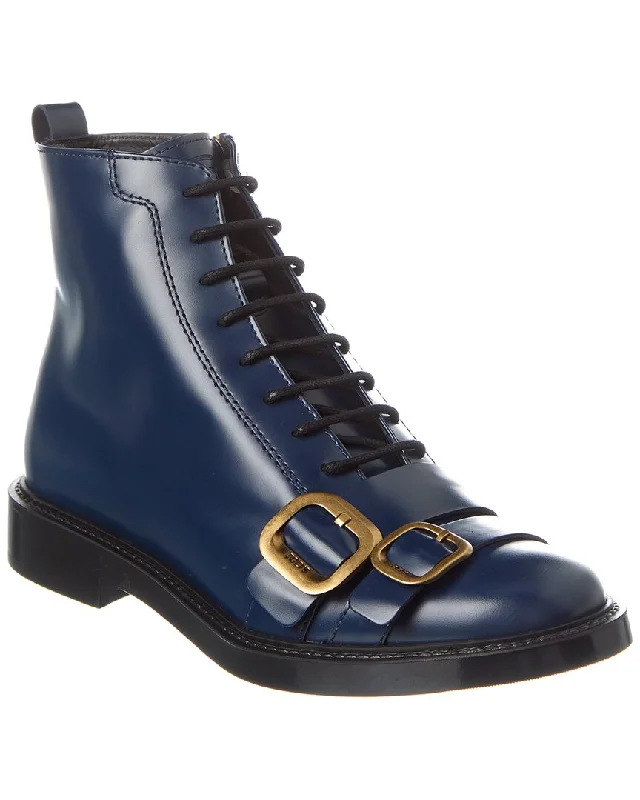 TOD’s Lace-Up Leather Boot