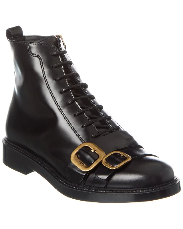 TOD’s Lace-Up Leather Boot