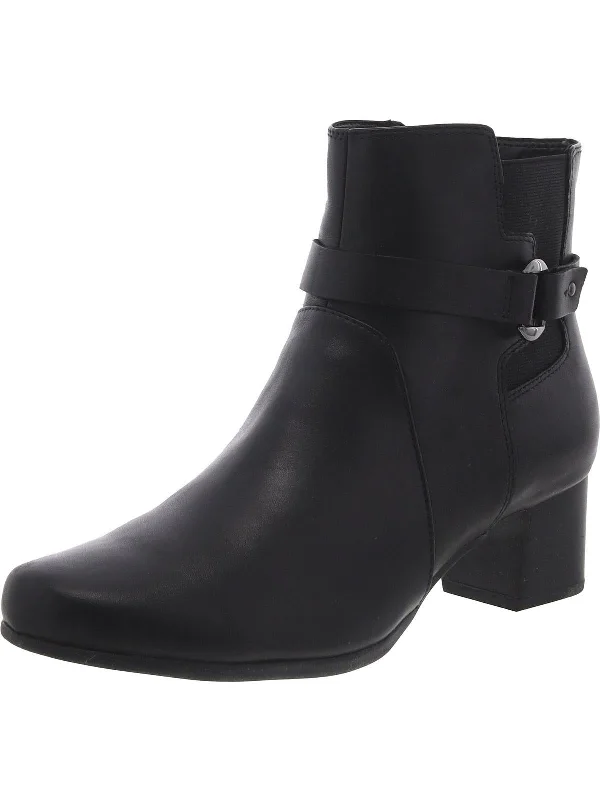 Un Damson Mid Womens Leather Ankle Ankle Boots