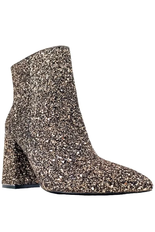 Veronica Boot In Pewter Glitter