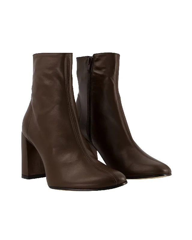 Vlada Ankle Boots - By Far - Leather - Bear