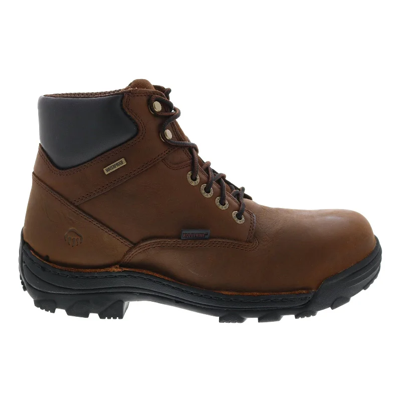 Wolverine Durbin Waterproof Steel Toe 6" W05483 Mens Brown Work Boots