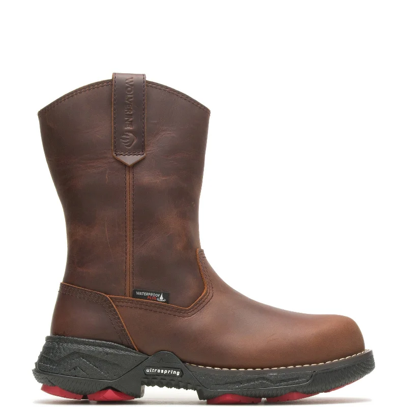 Wolverine Hellcat Fuse DuraShocks Ultraspring Wellington Mens Brown Boots