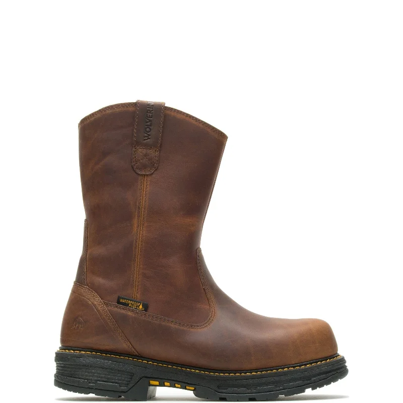 Wolverine Hellcat Ultraspring WP CarbonMax Wellington Mens Brown Work Boots