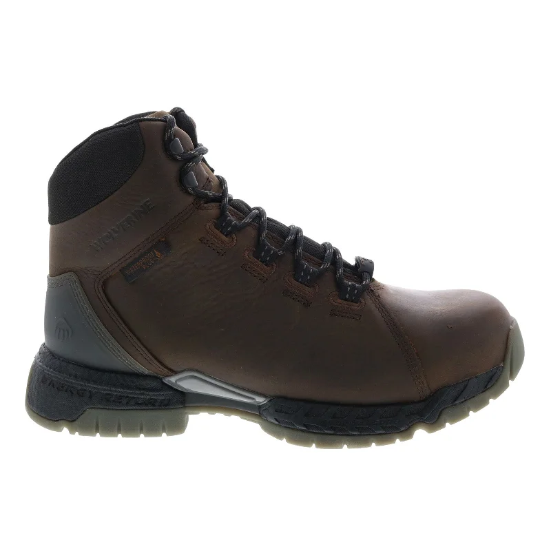 Wolverine I-90 Rush Ultraspirng Epx CarbonMax 6" Mens Brown Wide Work Boots