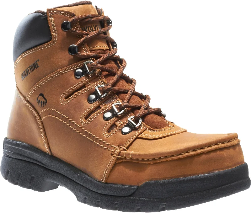 Wolverine Potomac Steel Toe 6" W04349 Mens Brown Wide Leather Work Boots