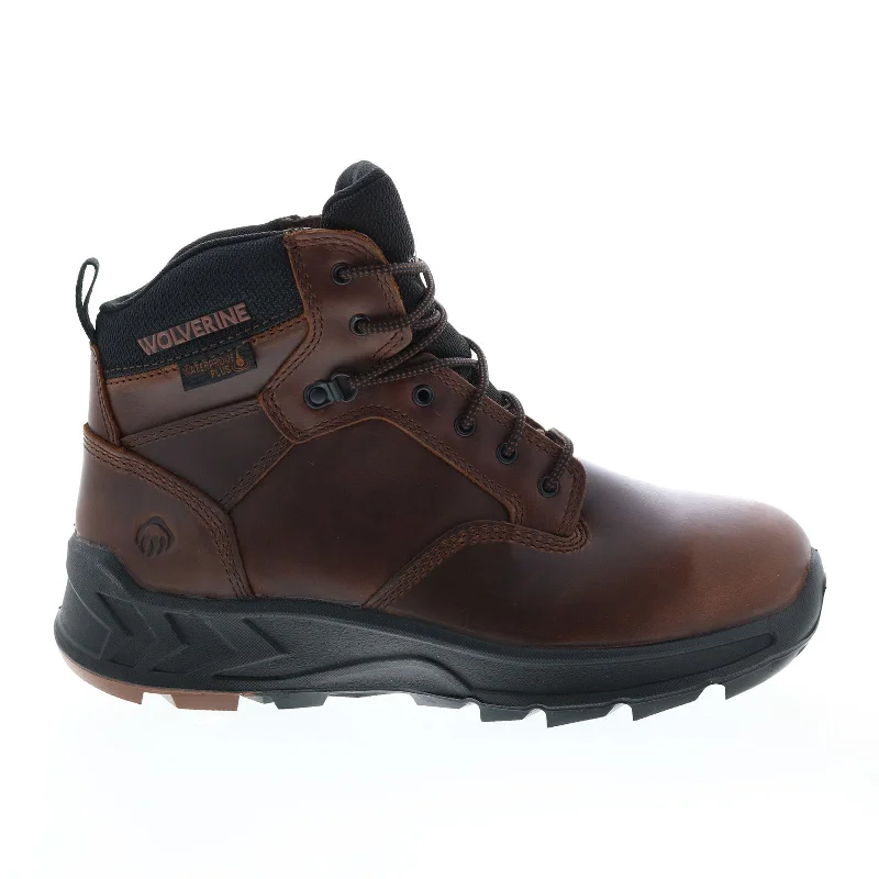 Wolverine Shiftplus LX Duraspring WP CarbonMax Mid Mens Brown Work Boots