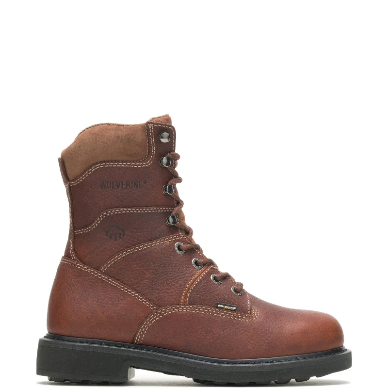 Wolverine Tremor DuraShocks 8" W04328 Mens Brown Leather Work Boots