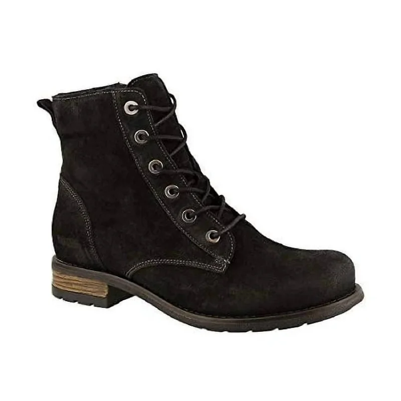 Women's Boot Camp Boot - Medium Width In Black Rugged