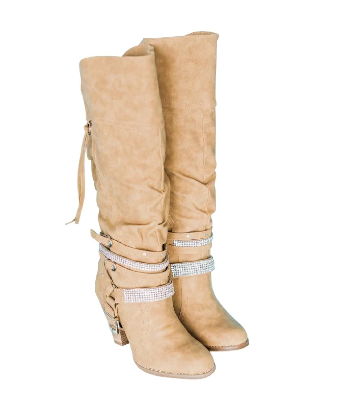 Women's Stacey Boots In Nude