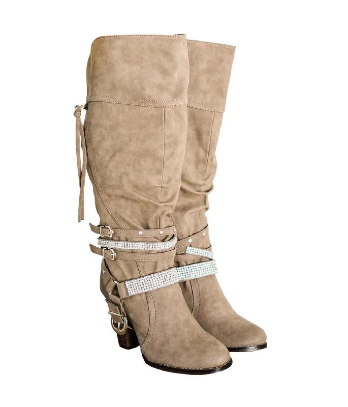 Women's Stacey Boots In Taupe