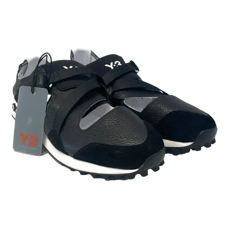 Y-3/Low-Sneakers/US7.5/Black/Leather/Q34387/Q34387