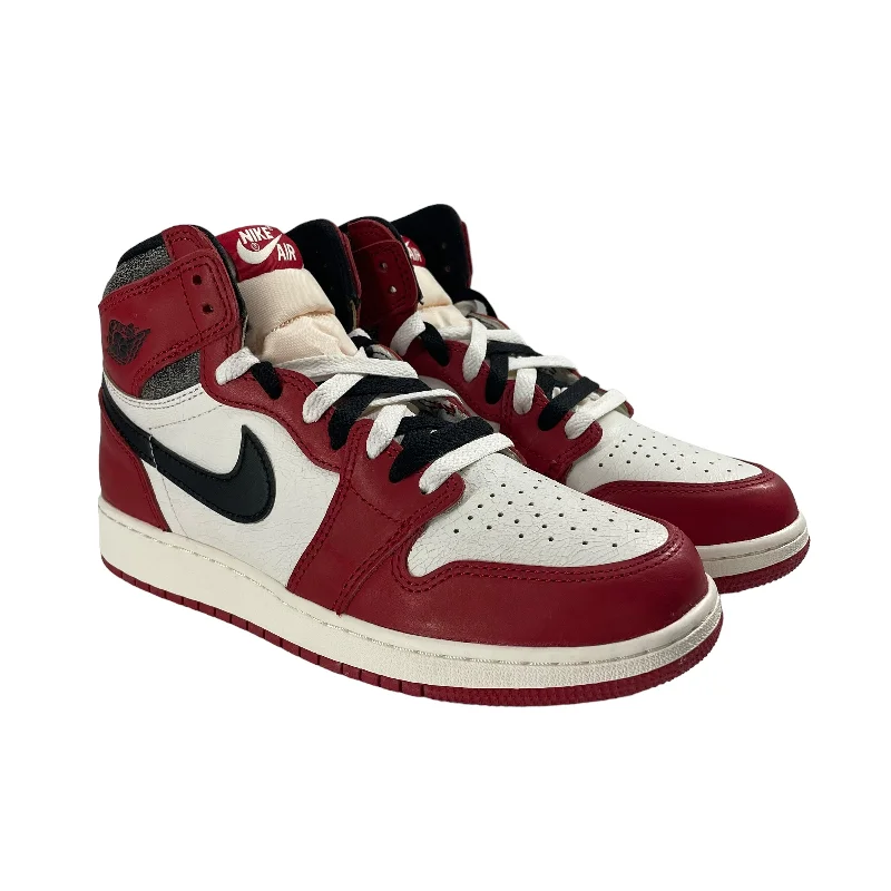 Jordan/Hi-Sneakers/US 6.5/Leather/RED/JORDAN 1 LOST AND FOUND