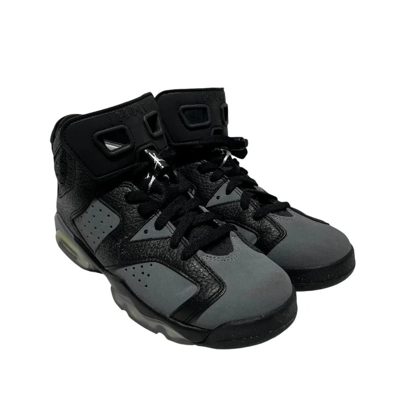 NIKE/AIR JORDAN 6 RETRO BG/Hi-Sneakers/US 8/BLK/384665-010