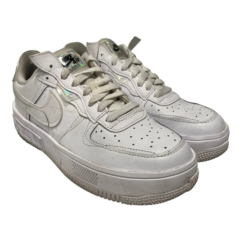 NIKE/Low-Sneakers/US 9/Leather/WHT/nike reacte af1