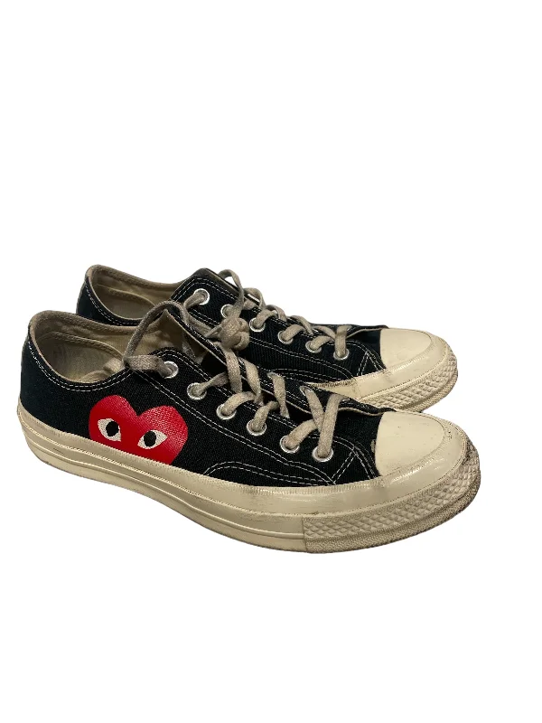 COMME des GARCONS/Low-Sneakers/US 8/Cotton/BLK/cdg play sz8 wmn