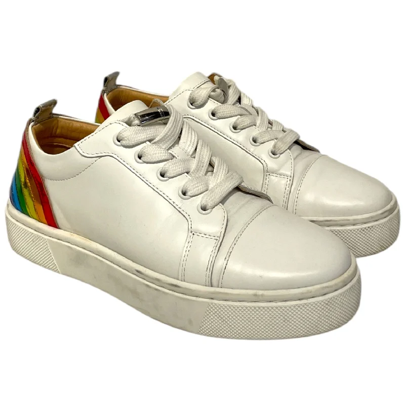 Christian Louboutin/Low-Sneakers/EU 37.5/Leather/WHT/ARKENSPEED LOW SNEAKER RAINBOW