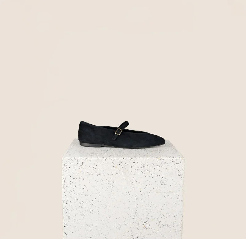 Bari - Black Suede