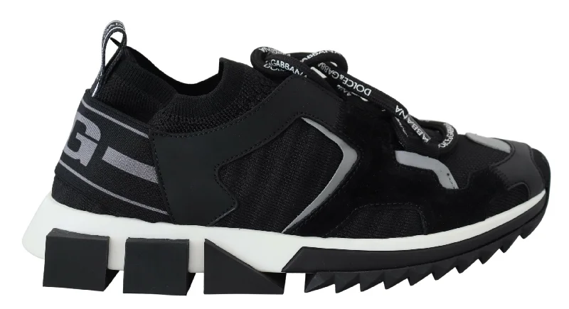 Dolce & Gabbana Chic Sorrento Slip-On Sneakers in Women's Monochrome