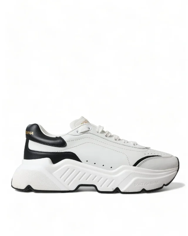 Dolce & Gabbana  Portofino Leather Sneakers - White