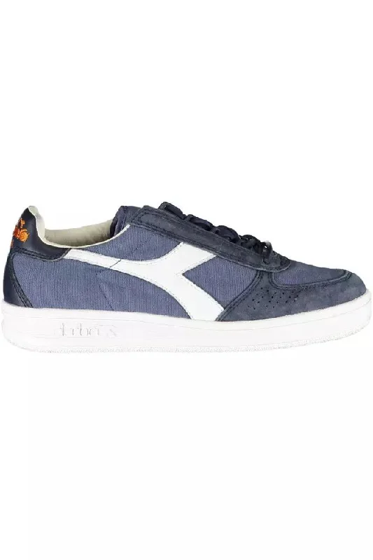 Diadora Blue Leather Women Women's Sneaker