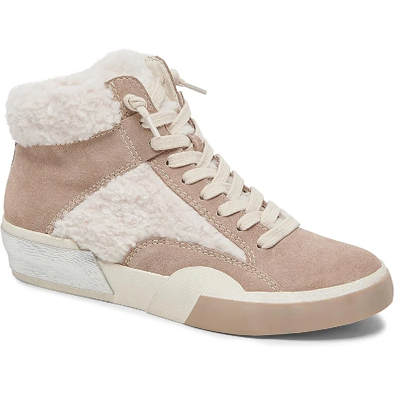 Zilvia Plush Womens Suede High Top Casual And Fashion Sneakers