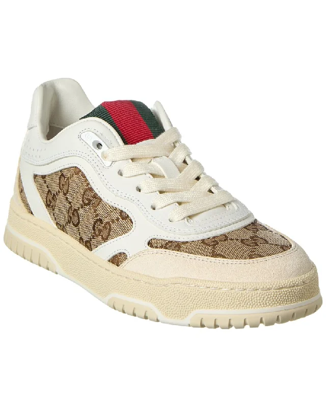 Gucci Re-Web Gg Canvas & Leather Sneaker