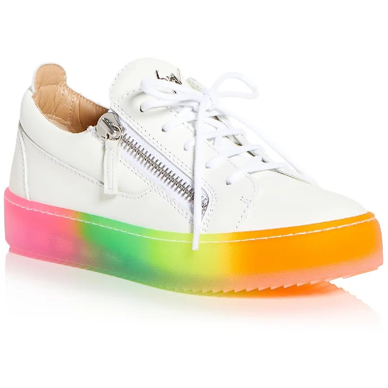 SC Donna Womens Patent Leather Embellished Logo Casual And Fashion Sneakers