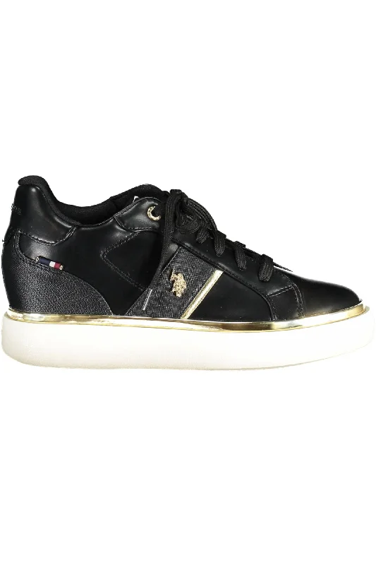 U.S. POLO ASSN. Black Polyester Women Women's Sneaker