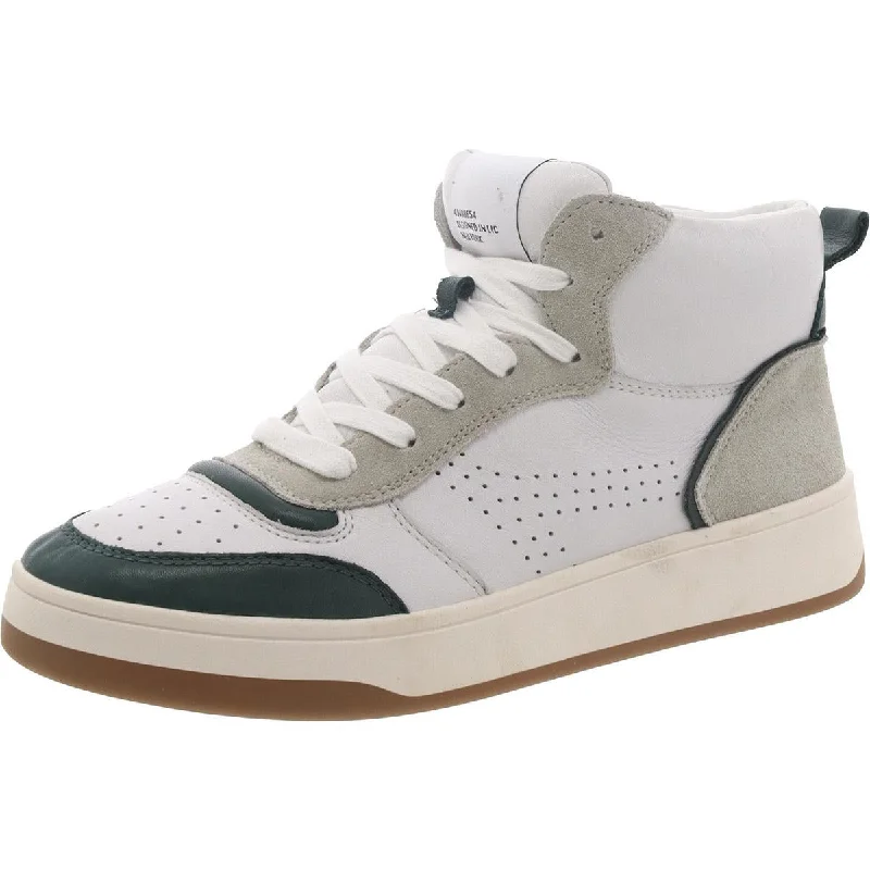 Womens Leather Colorblock Skate Shoes