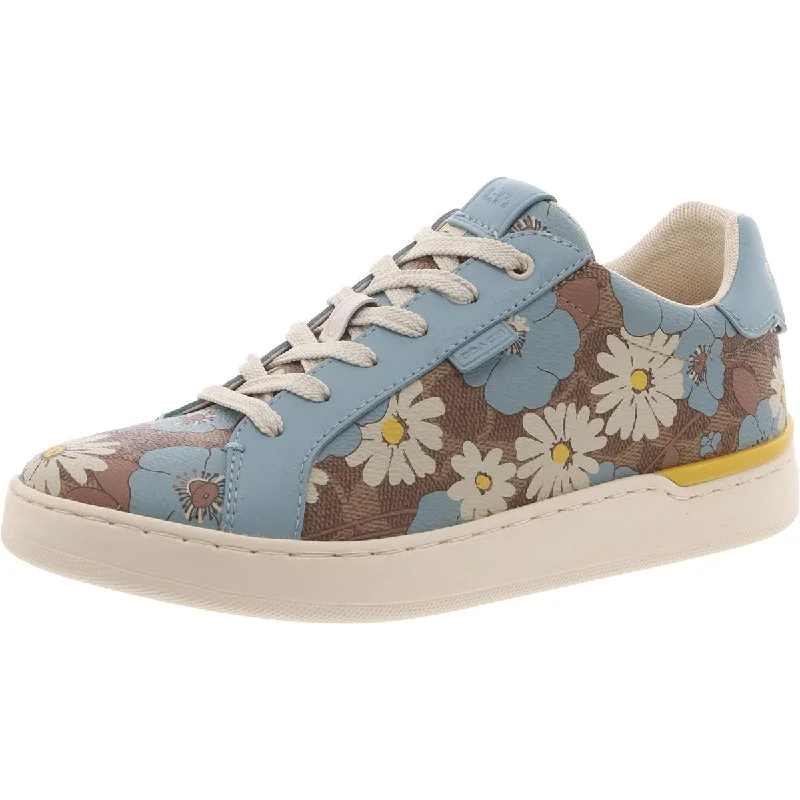 Lowline Coated Canva Womens Coated Floral Pin Casual And Fashion Sneakers