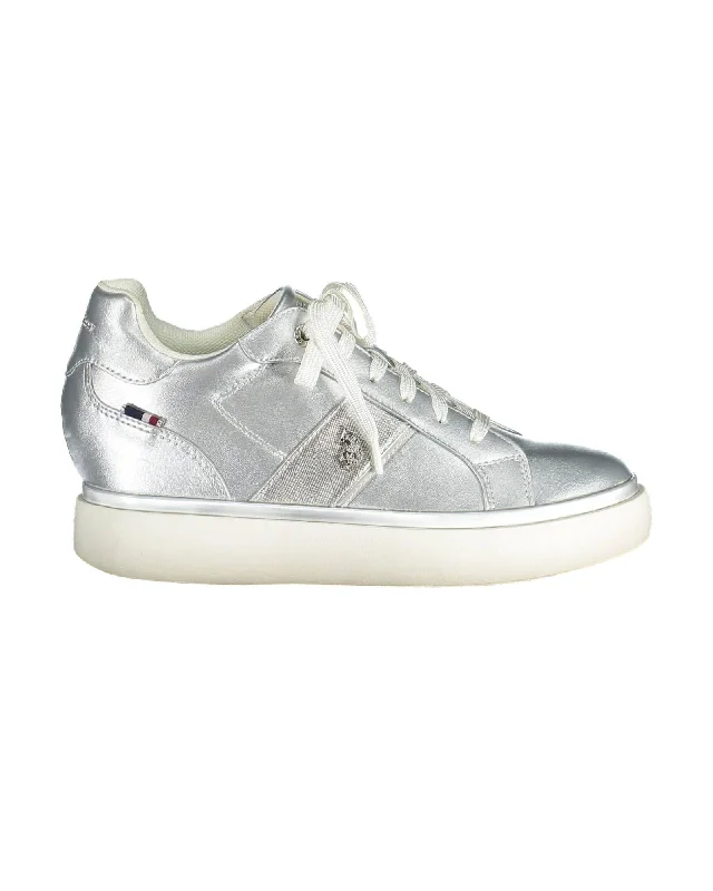 U.S. POLO ASSN. US Polo Assn Womens Daphne Casual Sneakers Silver