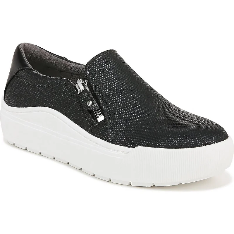 Time Off Now Womens Zipper Lifestyle Slip-On Sneakers