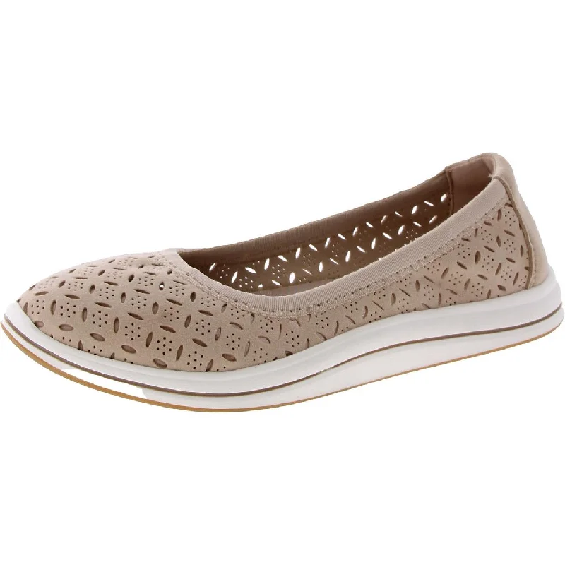 Womens Suede Lifestyle Slip-On Sneakers