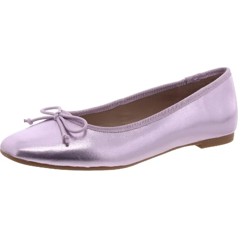 Glee Womens Leather Ballet Flats