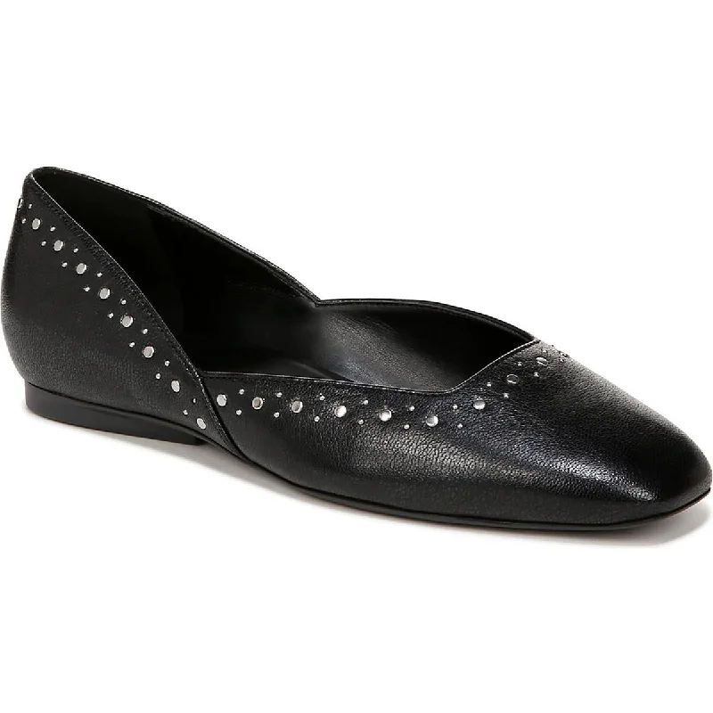 Cody 3 Womens Leather Square Toe Ballet Flats