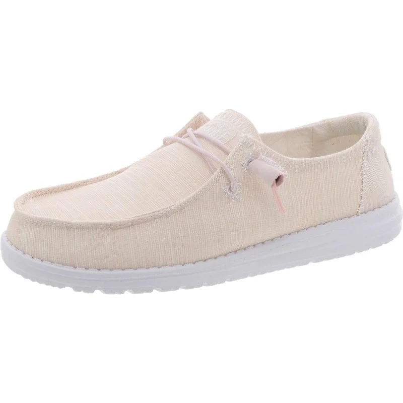 Womens Canvas Slip On Slip-On Sneakers