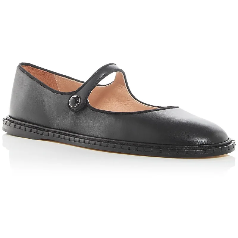 Womens Leather Casual Mary Janes