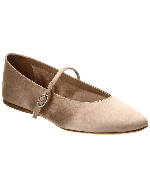 Saint Laurent Gio Silk Ballet Flat