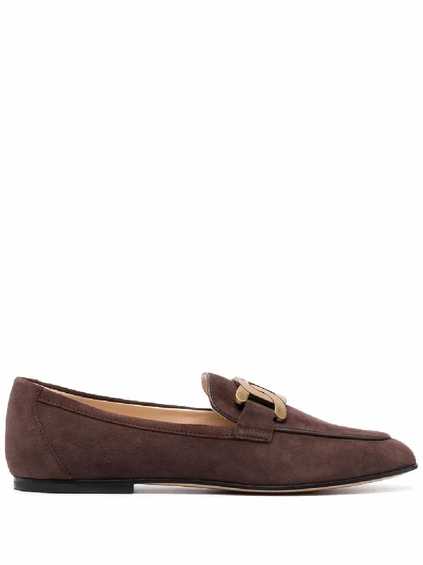 Tod's Women's Flat Shoes Brown