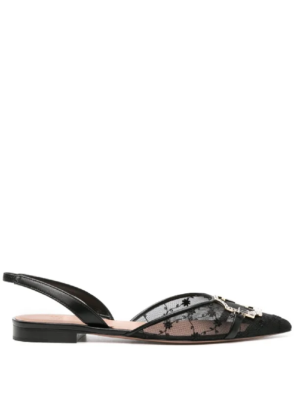 Malone Souliers Women's Flat Shoes Black