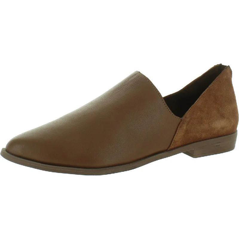 Beau Womens Leather Suede Flat Shoes