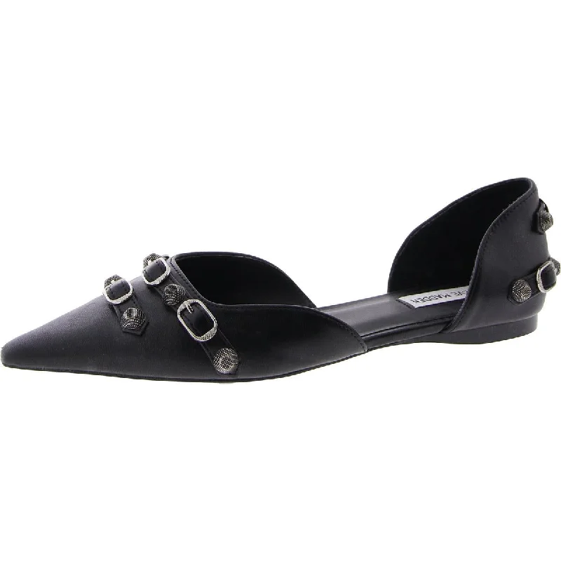 Dalia Womens Faux Leather Embellished D'Orsay