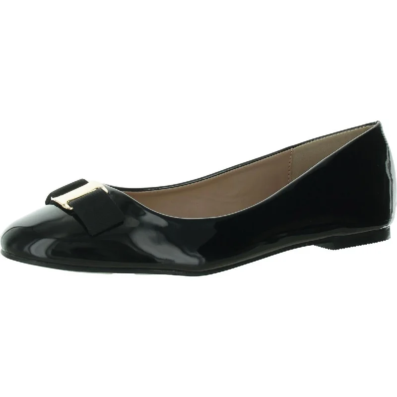 Womens Patent Slip On Ballet Flats