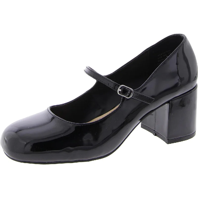 Womens Patent Round toe Mary Janes