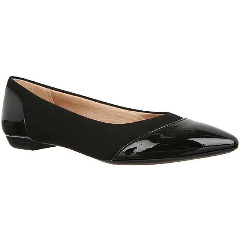 Zaria Womens Slip On Round Toe Ballet Flats