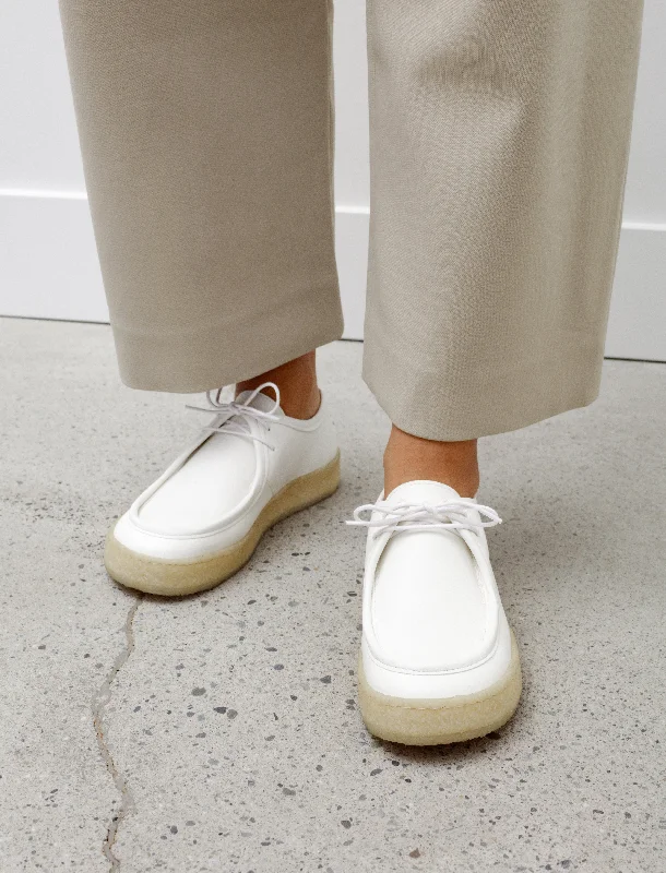 Leitch Crepe Sole Shoes White